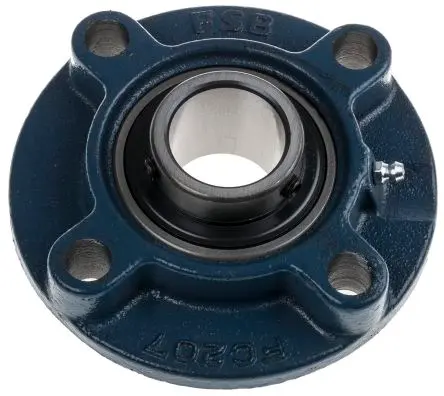 Produktfoto 1 von RS PRO 4-Loch Flansch Lagereinheit aus Gusseisen, Innen-Ø 35 mm, 36.4mm x 135 mm