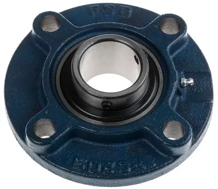Produktfoto 1 von RS PRO 4-Loch Flansch Lagereinheit aus Gusseisen, Innen-Ø 45 mm, 40.2mm x 160 mm