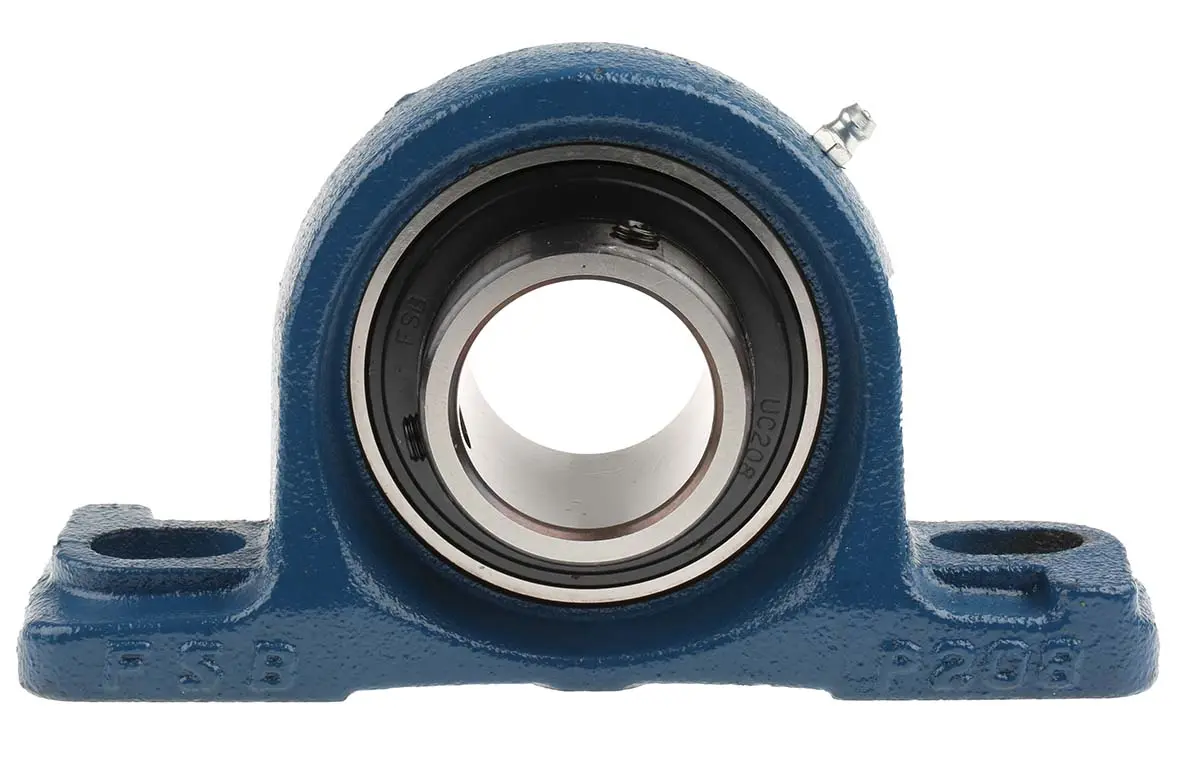 Produktfoto 1 von RS PRO Stehlager aus Gusseisen x 184 mm, Innen-Ø 40 mm