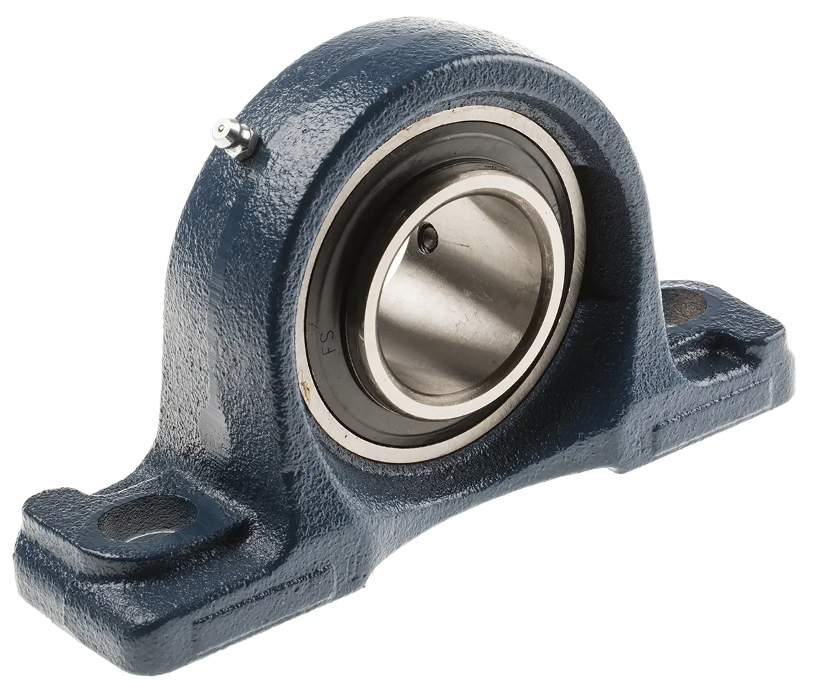 Produktfoto 1 von RS PRO Stehlager aus Gusseisen x 190 mm, Innen-Ø 45 mm
