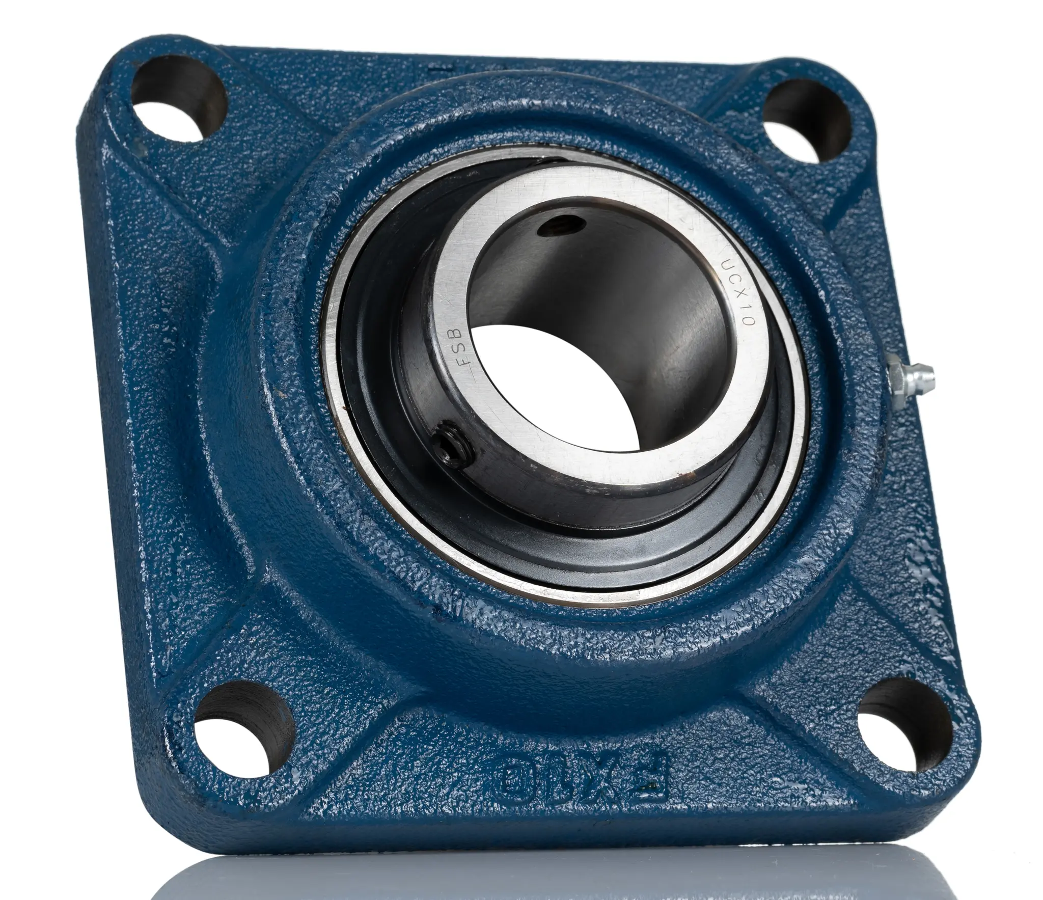 Produktfoto 1 von RS PRO 4-Loch Lagereinheit aus Gusseisen, Innen-Ø 50 mm, 162 mm x 162 mm