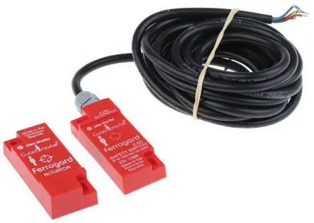 Produktfoto 1 von Guardmaster 440N Magnetisch 4 m Kabel Berührungsloser Sicherheitsschalter 250 aus Kunststoff, Öffner, Magnetisch
