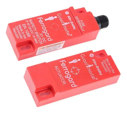 Produktfoto 1 von Guardmaster 440N Magnetisch Micro-QD, 6-polig Berührungsloser Sicherheitsschalter 24V dc aus Kunststoff, 2 Öffner,