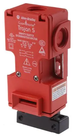 Produktfoto 1 von Allen Bradley Guardmaster 440K Sicherheitsschalter Mit Schlüssel Verriegelung Betätiger inklusive 1 Schließer