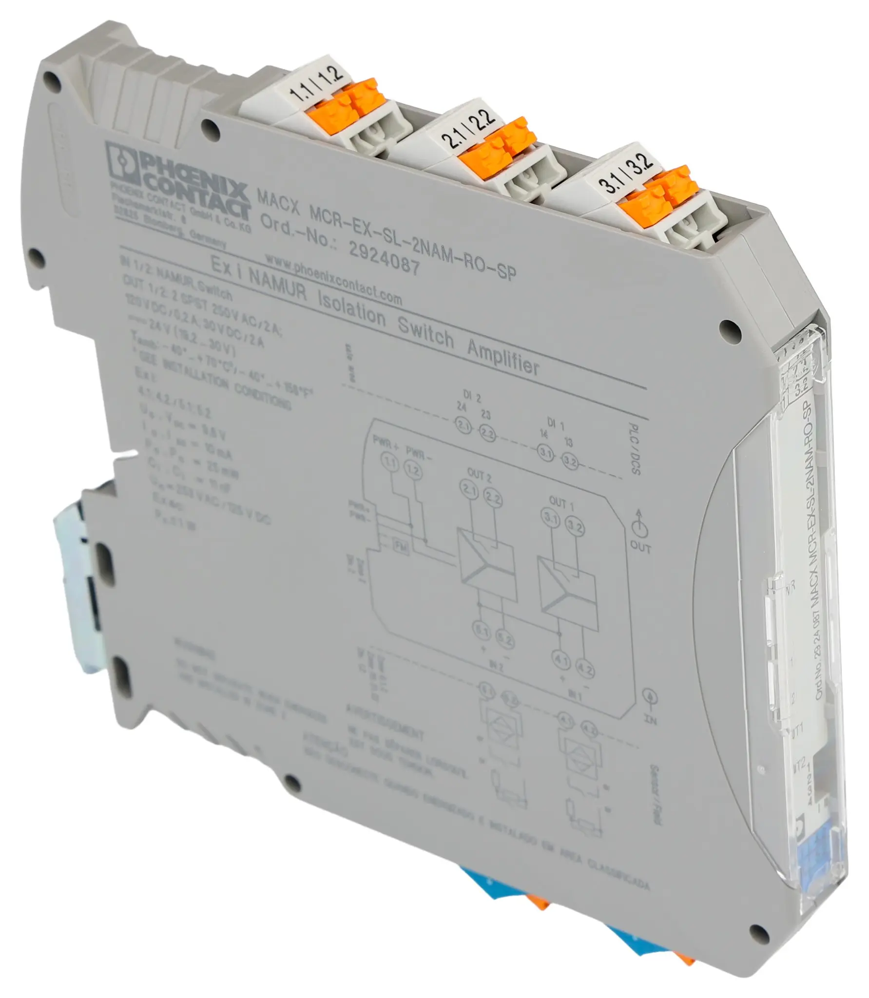 Produktfoto 1 von Phoenix Contact Trennbarriere 2-kanalig Digital 19.2/30 V dc ATEX