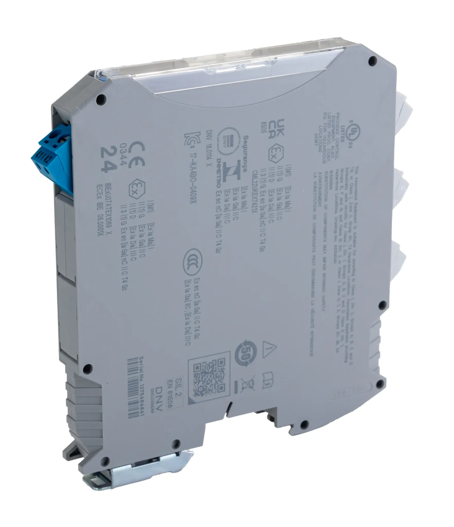 Produktfoto 1 von Phoenix Contact Trennbarriere 1-kanalig Digital 24 V dc ATEX