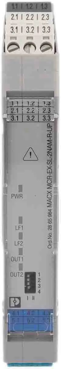 Produktfoto 1 von Phoenix Contact Trennbarriere 2-kanalig 230 V ac/dc, 24 V ac/dc ATEX