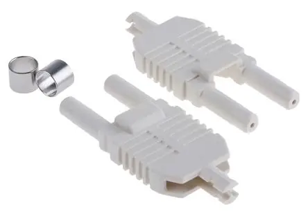 Produktfoto 1 von Broadcom HFBR LWL-Steckverbinder, POF, Singlemode, Duplex, Optischer Kunststoff, 1 mm 0.19dB, Natur