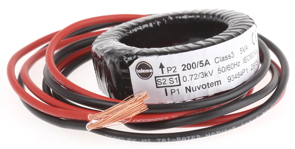 Produktfoto 1 von Nuvotem 934 Stromwandler, Eigenständig, 200:1 200A, 30.2mm x 20mm
