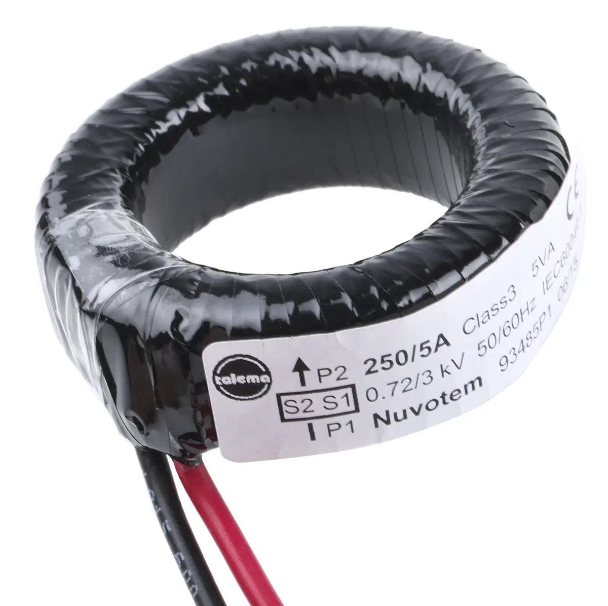 Produktfoto 1 von Nuvotem 934 Stromwandler, Eigenständig, 250:1 250A, 38.1mm x 20mm