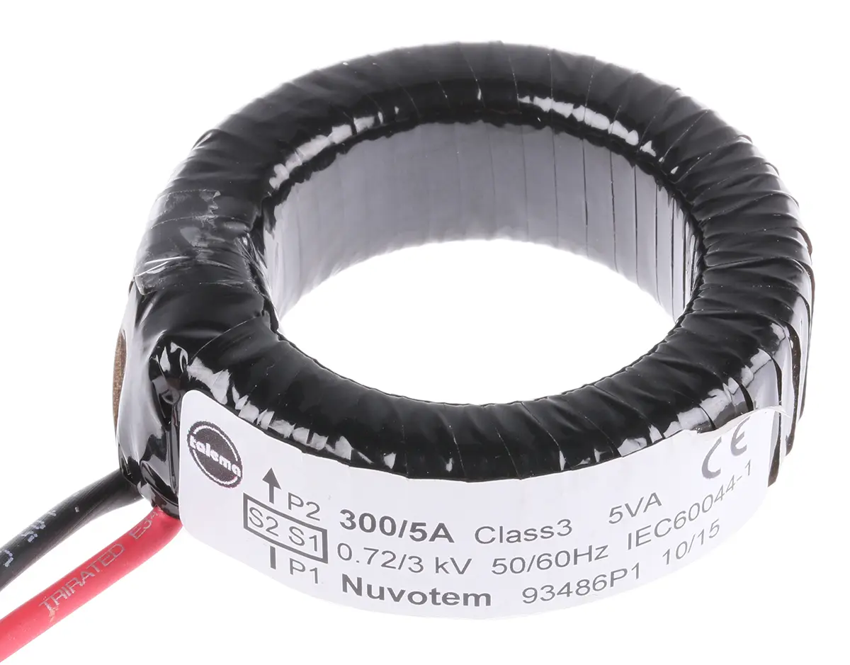 Produktfoto 1 von Nuvotem 934 Stromwandler, Eigenständig, 300:5 300A, 20.4mm x 20mm