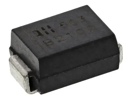 Produktfoto 1 von DiodesZetex B2100 Oberfläche Diode Schottky-Diode Einfach, 100 V / 2 A, 2-Pin DO-214AA