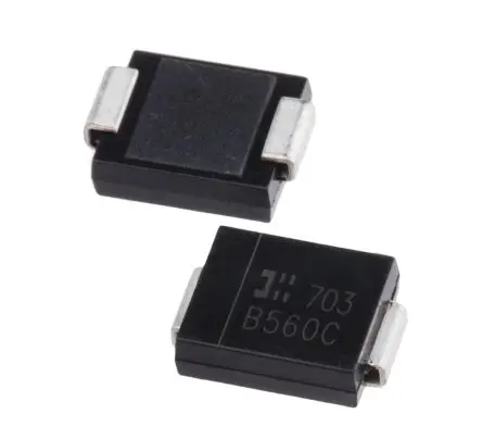 Produktfoto 1 von DiodesZetex B560C Oberfläche Diode Schottky-Diode Einfach, 60 V / 5 A, 2-Pin DO-214AA