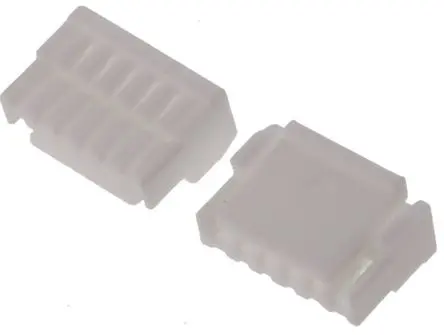 Produktfoto 1 von JST GH Buchse Steckverbindergehäuse 1.25 mm, 6-polig / 1-reihig gewinkelt, Kabel für Platinensteckverbinder,