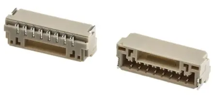 Produktfoto 1 von JST GH Leiterplattenleiste gewinkelt, 8-polig / 1-reihig, Raster 1.25 mm Raster Oberfläche, Kabel-Platine, Ummantelt