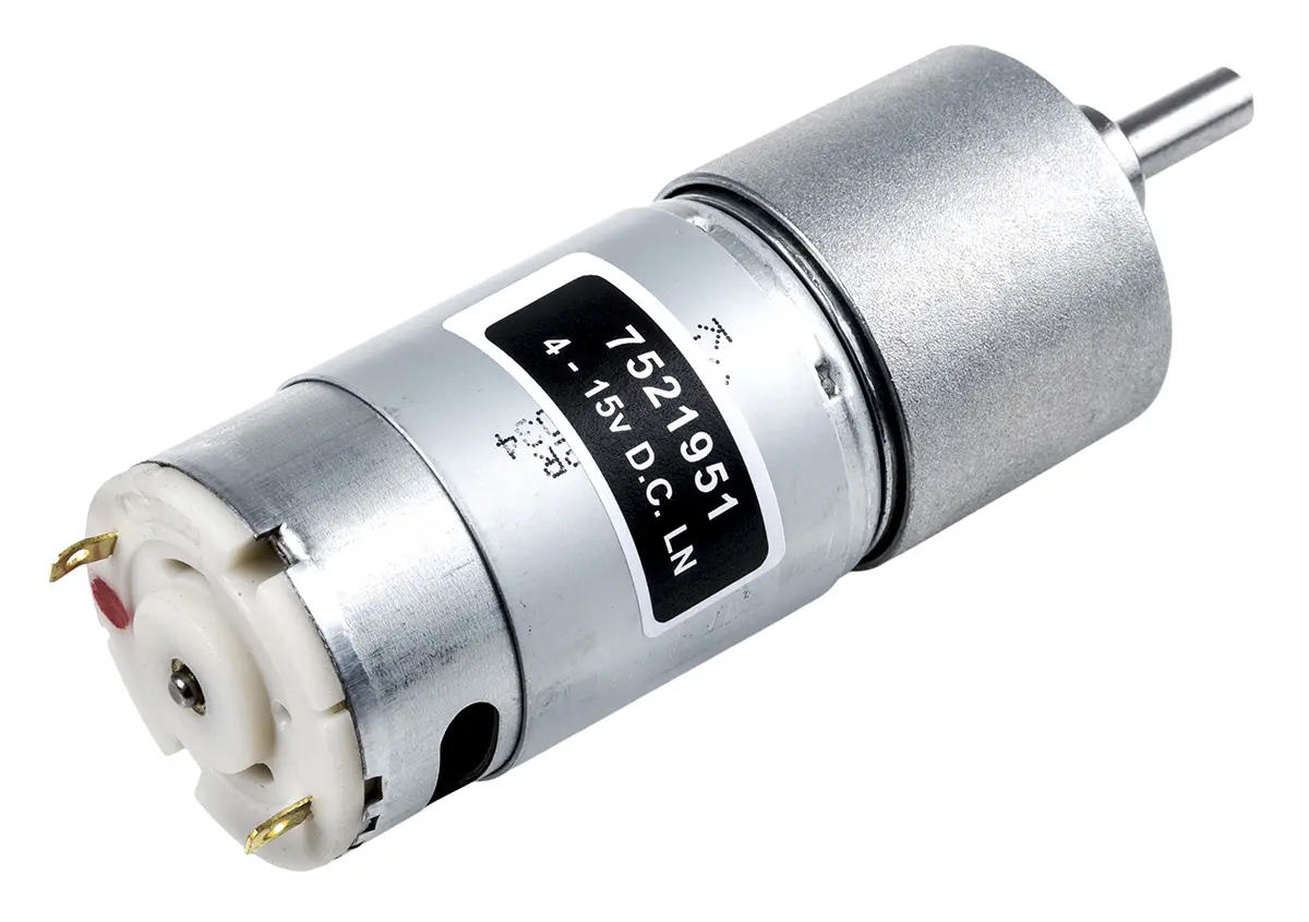 Produktfoto 1 von RS PRO 919D M. Getriebe Gleichstrommotor bis 206 g.cm 810:1, 15V dc, 4.5 V dc / 12.8 W, 7U/min, Wellen-Ø 6 mm, 37mm x