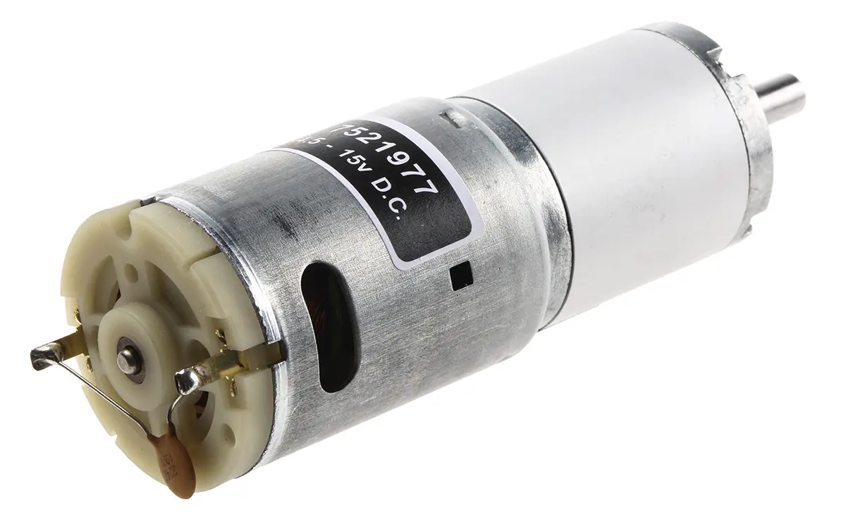 Produktfoto 1 von RS PRO Getriebemotor bis 154,4 gcm, 4,5 → 15 V dc / 21,2 W, , Wellen-Ø 6mm, 35.8 (Dia.)mm x 104.5mm