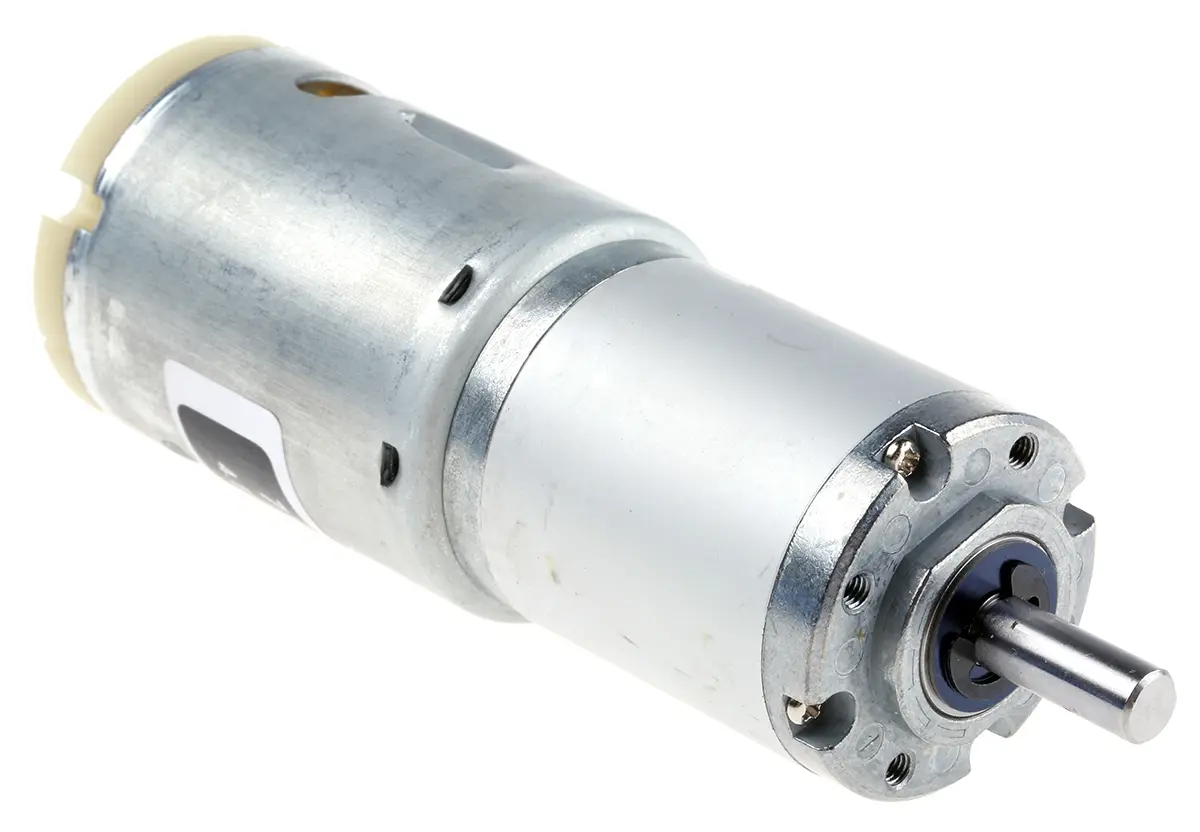 Produktfoto 1 von RS PRO Getriebemotor bis 154,4 gcm, 4,5 → 15 V dc / 21,2 W, , Wellen-Ø 6mm, 35.8 (Dia.)mm x 91mm