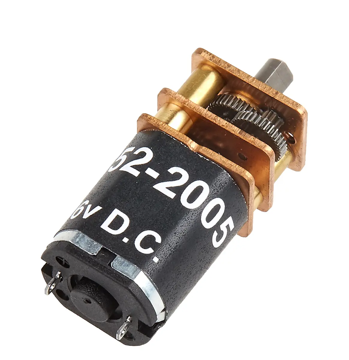 Produktfoto 1 von RS PRO 951D Bürstenmotor Gleichstrommotor 298:1, 6 V / 0.46 W, 60 rpm, Wellen-Ø 3 mm, 12 mm x 15.1 mm x 4 mm