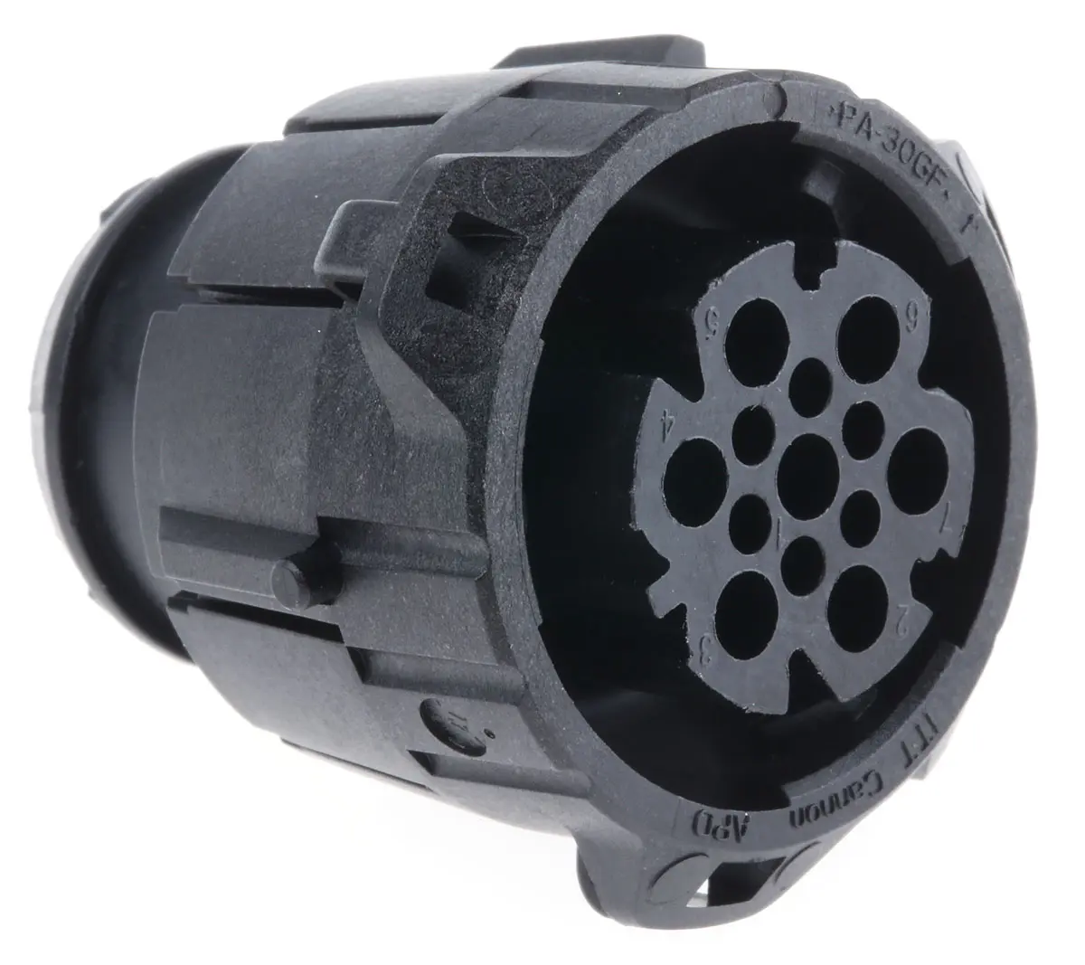 Produktfoto 1 von ITT Cannon APD Standard DIN-Stecker Gerade 7-polig, DIN 72585, 48 V dc IP40, IP69K Kabel Stecker