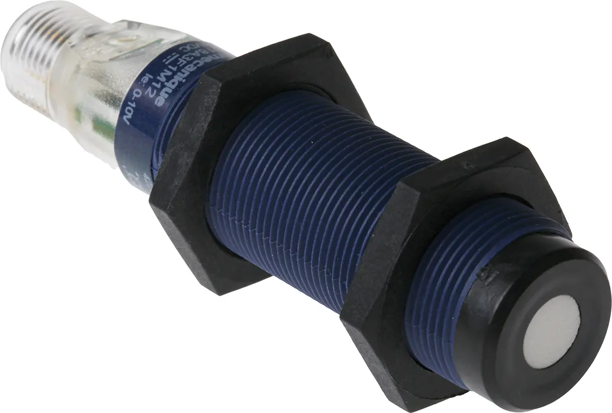 Produktfoto 1 von Telemecanique Sensors M18 Näherungssensor Ultraschall, Gewinderohr 500 mm 0-10 V 12 → 24 V dc / 40 mA, IP67