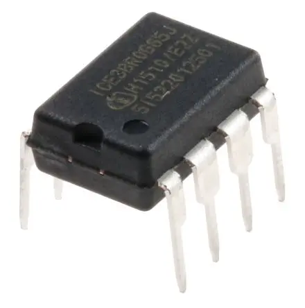 Produktfoto 1 von Infineon PWM-Controller 65 kHz 1.5 mA 27V 650V 2.3 mA 8-Pin 9.95 A DIP 5-Ausg.