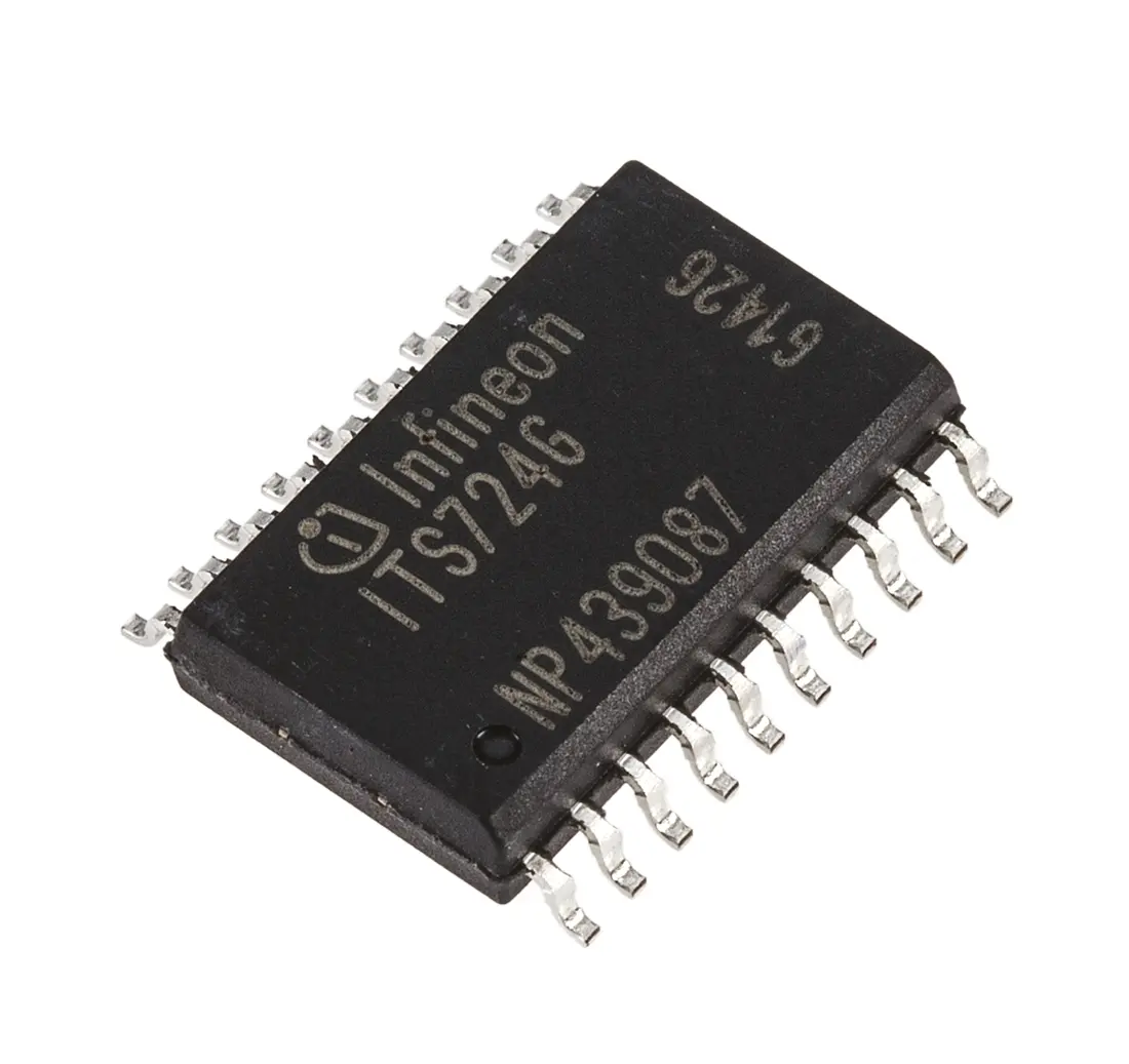Produktfoto 1 von Infineon PROFET 4 Leistungsschalter-IC Netzschalter, Hochspannungsseite High-Side 90 mΩ 20-Pin 4 Ausg. SOIC