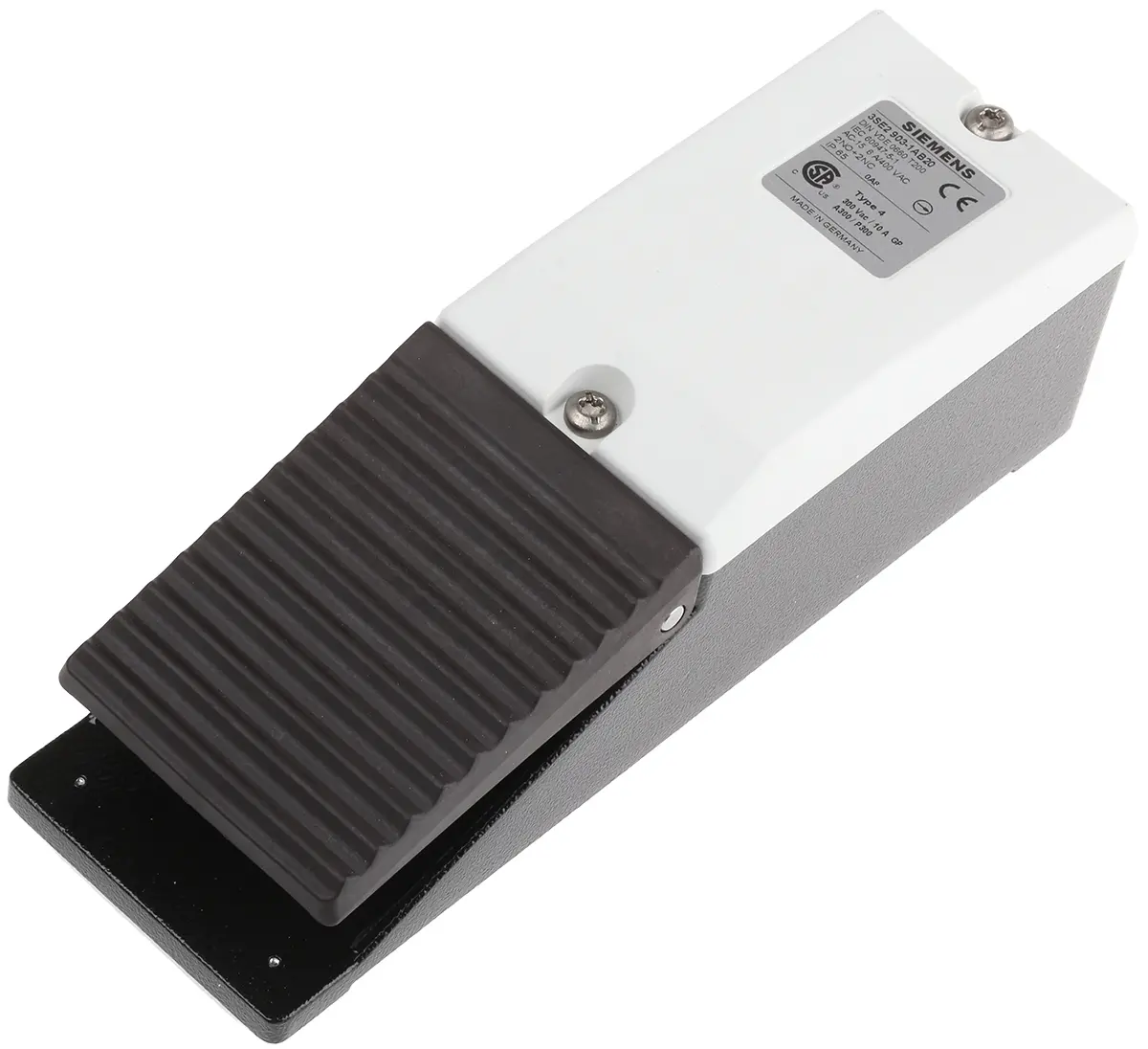 Produktfoto 1 von Siemens SIRIUS Fußschalter Tastend Metall, 2 Schließer/2 Öffner, 6 A, IP65