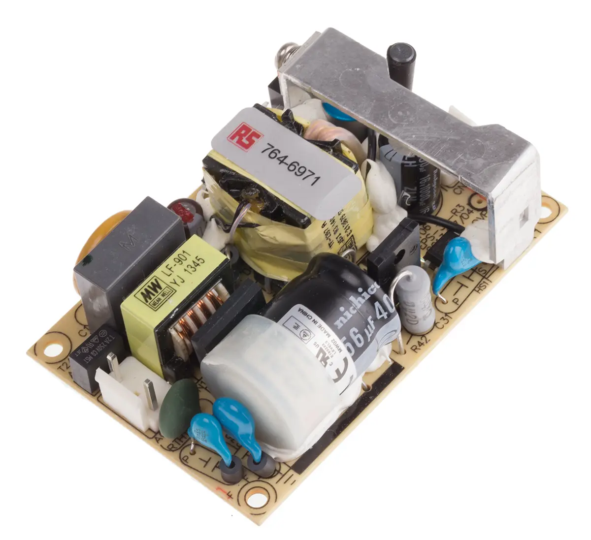 Produktfoto 1 von MEAN WELL EPS-25 Schaltnetzteil 1 5V dc 25 W, Fahrgestell 264V ac
