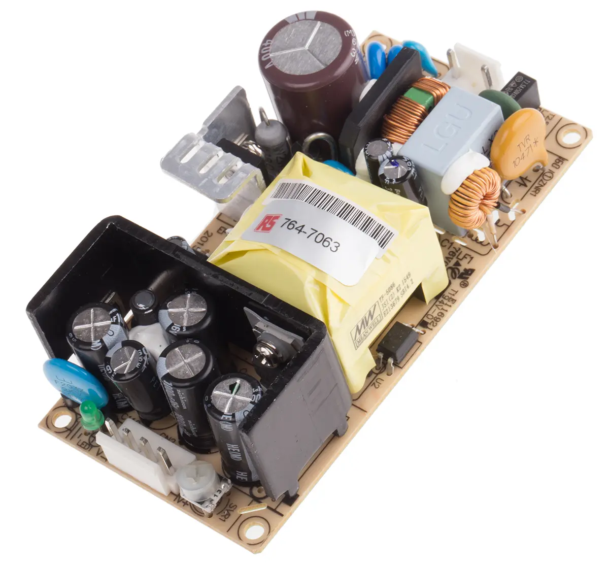 Produktfoto 1 von MEAN WELL EPS-65 Schaltnetzteil 1 7.5V dc 60 W, Fahrgestell 370 V dc, 264V ac