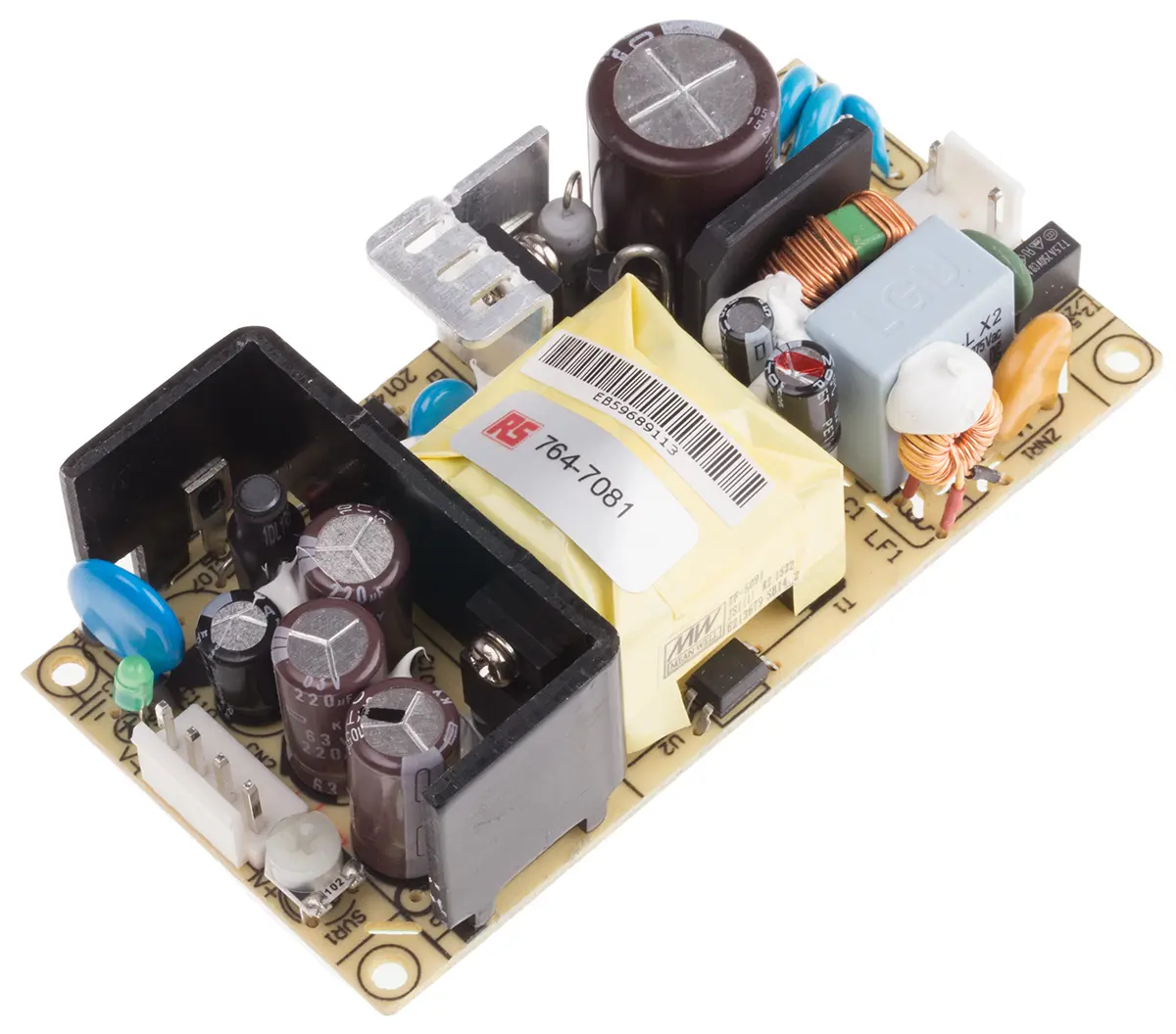 Produktfoto 1 von MEAN WELL EPS-65 Schaltnetzteil 1 48V dc 65 W, Fahrgestell 370 V dc, 264V ac