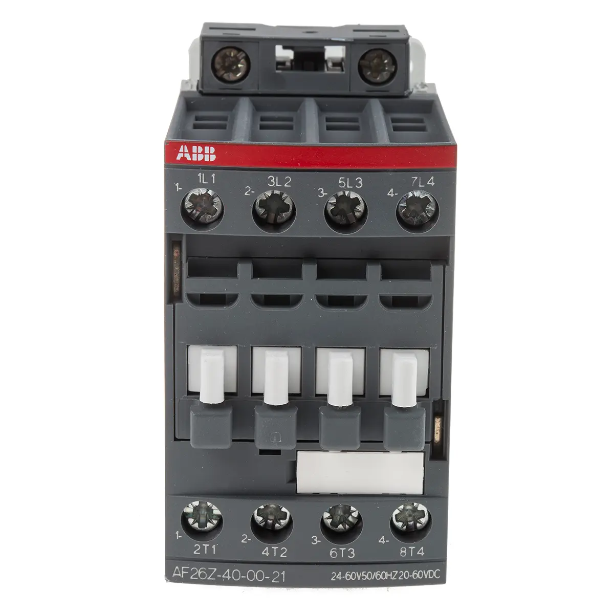 Produktfoto 1 von ABB AF26Z Schütz 24 V ac/dc-Spule, 4-polig, 690V ac / 45 A 60 V 11 kW 4 Schließer Motorsteuerung