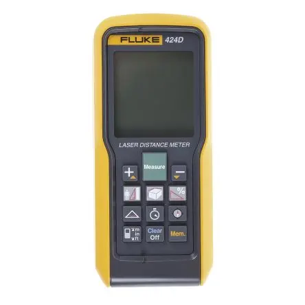 Produktfoto 1 von Fluke 424D LCD Laser Entfernungsmesser, Klasse 2, 100 m, 635 nm, ±2 mm, 2 x AAA