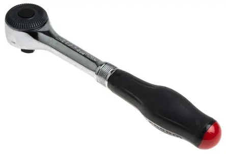 Produktfoto 1 von Facom S.360PB 1/2 in Ratsche Bi-Material, Elastomer Chrom Vanadium Stahl Schließer (NO), Länge 251mm