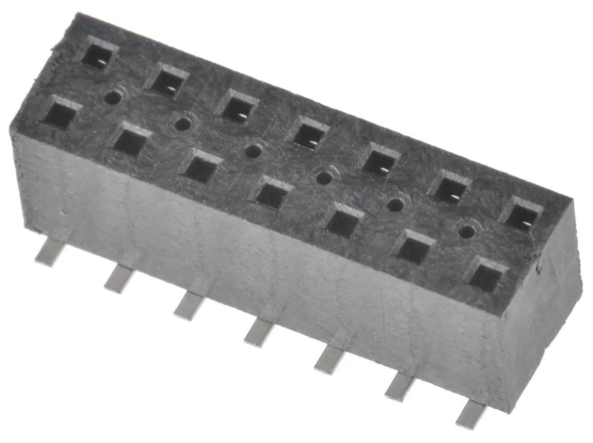 Produktfoto 1 von Samtec TLE Leiterplattenbuchse Gerade Oberfläche 14-polig / 2-reihig, Raster 2 mm Lot