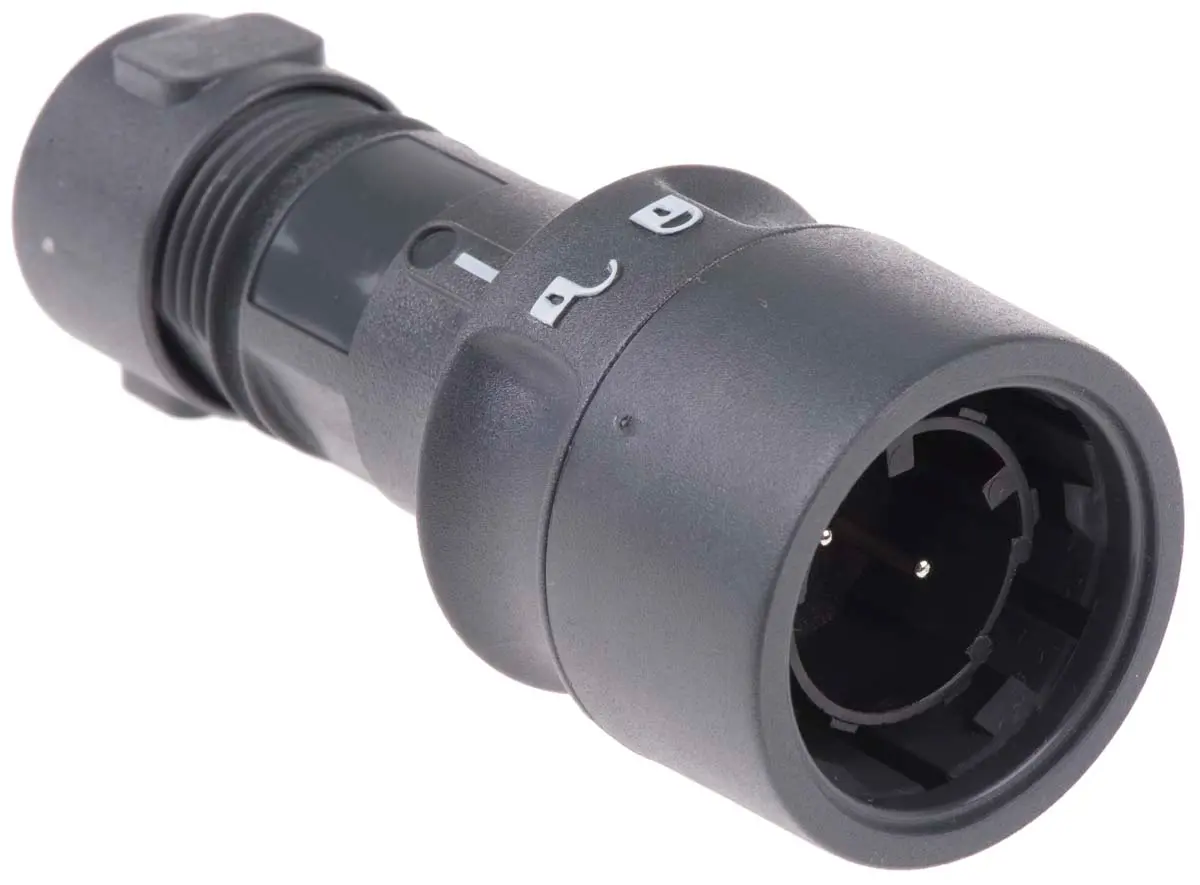 Bulgin Buccaneer 6000 32 Standard Rundsteckverbinder Stecker 2-polig Stecker 16A Kabel IP66, IP68, IP69K