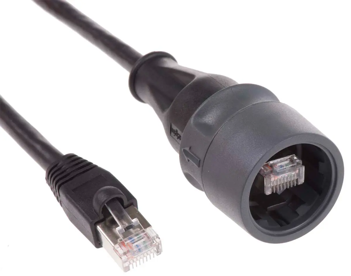 Produktfoto 1 von Bulgin PXP6037/2M00 Stecker Cat5e RJ45-Steckverbinder, 1-Port 8-polig S/FTP Kabel Gerade