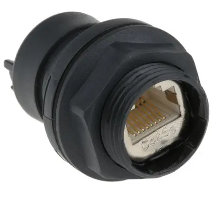 Produktfoto 1 von Bulgin, 6000 Ethernet-Verbinder, RJ45 Buchsenleiste, Cat5e, 2 -Port, Typ STP, L 49.2 mm, Typ Kupplung
