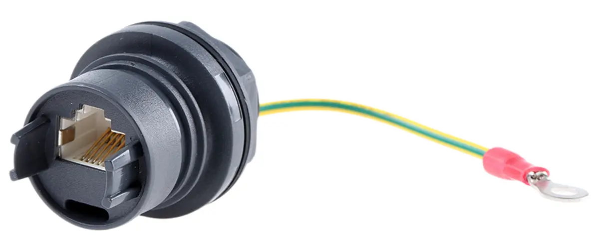 Produktfoto 1 von Bulgin, Buccaneer Ethernet-Verbinder, RJ45-Stecker, Cat5e, 1 -Port, Typ STP, L 49.2 mm, Typ Kupplung