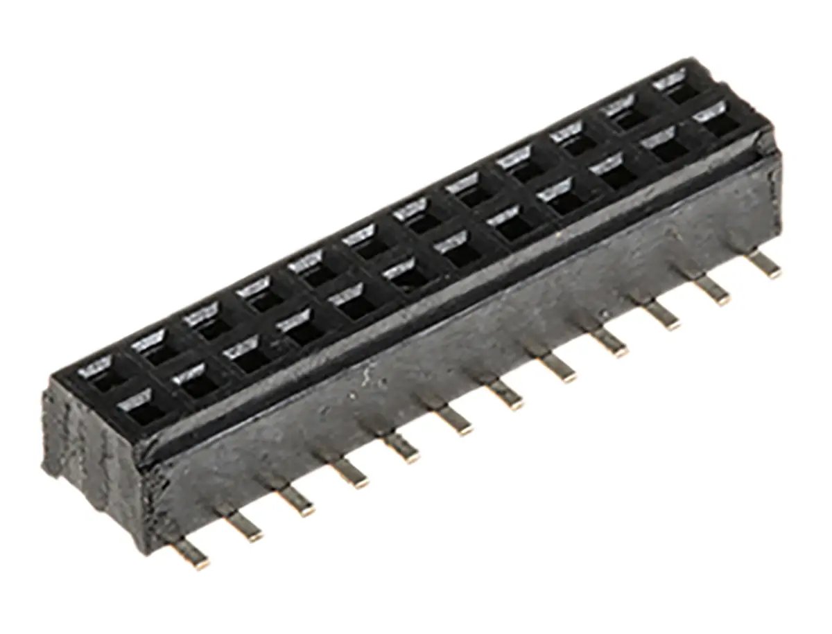 Produktfoto 1 von Samtec CLM Leiterplattenbuchse Gerade Oberfläche 24-polig / 2-reihig, Raster 1 mm Lot