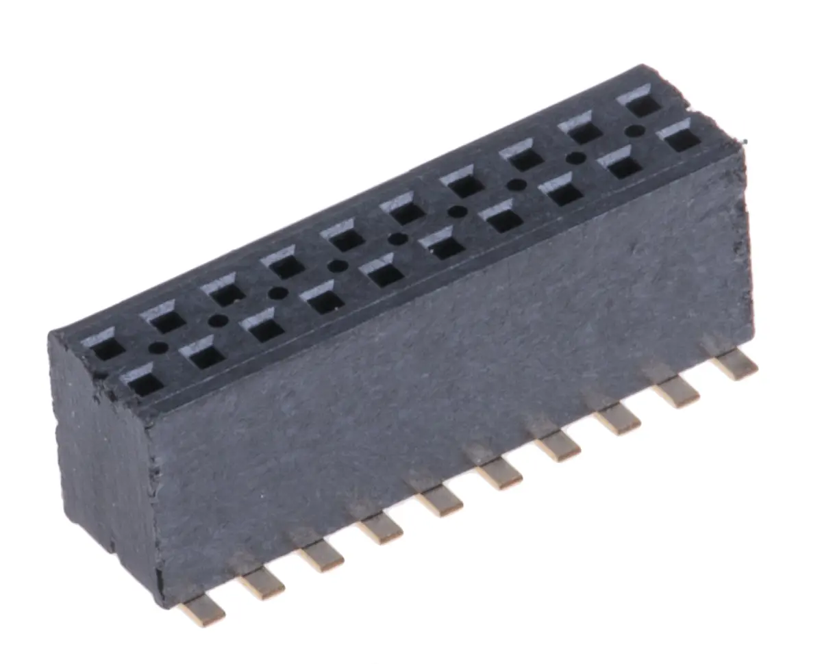 Samtec FLE Leiterplattenbuchse Gerade Oberfläche 20-polig / 2-reihig, Raster 1.27 mm SMD