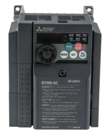 Produktfoto 1 von Mitsubishi Electric FR-D740 3-Phasen Frequenzumrichter 0.4 kW 480V 1.2 A 400Hz