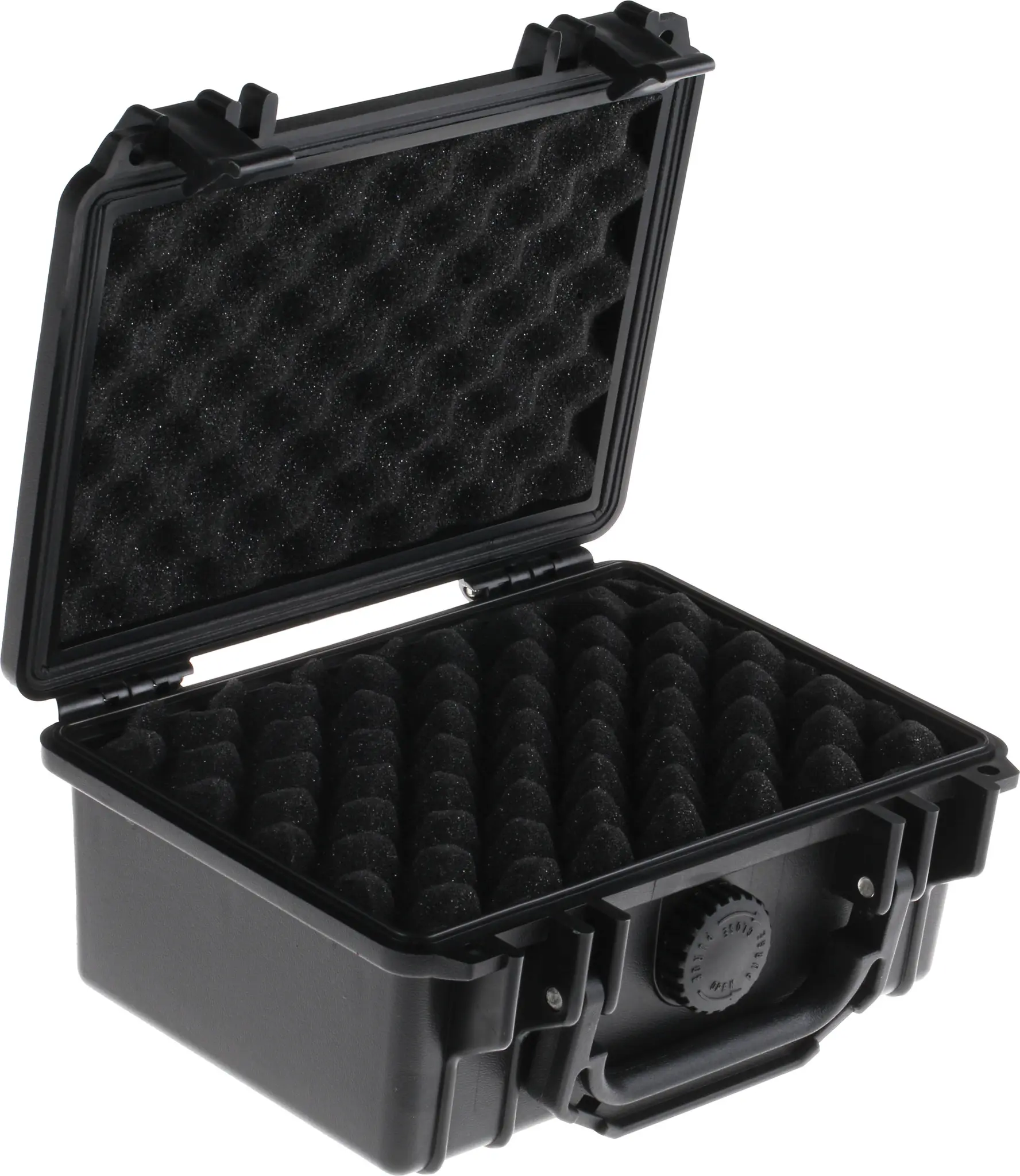 Produktfoto 1 von RS PRO Wasserdicht/Wasserbeständig Polypropylen Kunststoff Wasserdicht Transportkoffer Schwarz 167 mm, Außenmaße 206 mm