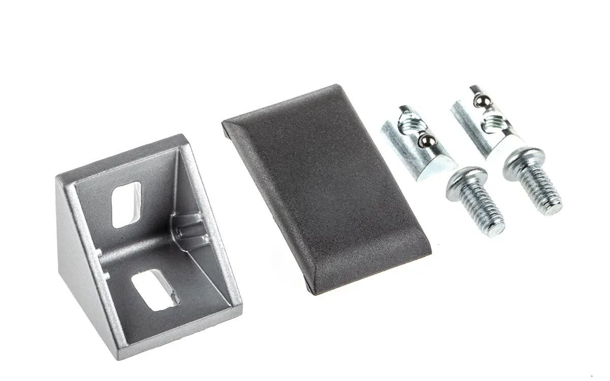 Produktfoto 1 von RS PRO Verbindungskomponente, Winkel-Halterung, Steckverbinderhalterung und Gelenk für 6 mm passend für 30 mm