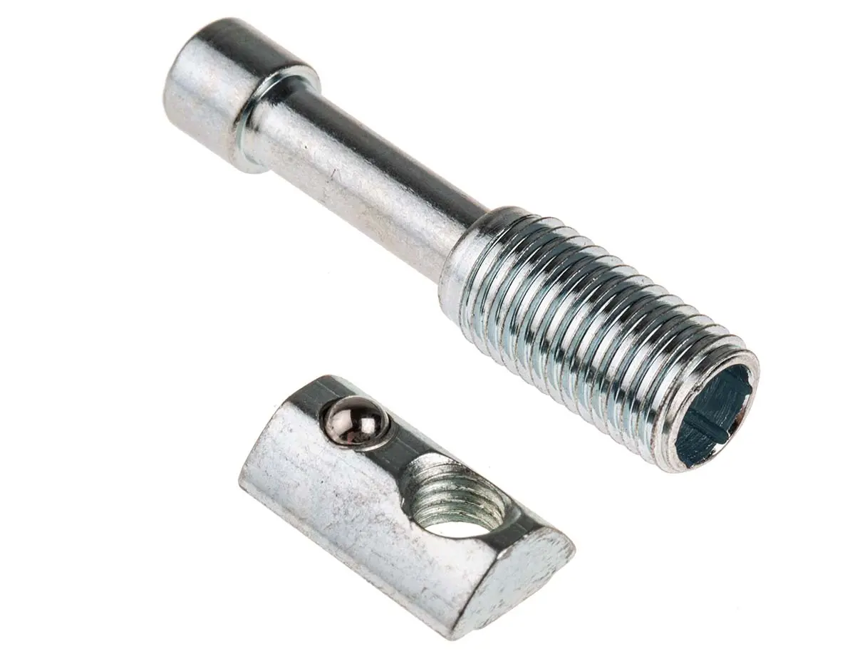 Produktfoto 1 von RS PRO Verbindungskomponente, T-Matic-Steckverbinder, Befestigungs- und Anschlusselement für 8mm passend für 40 mm