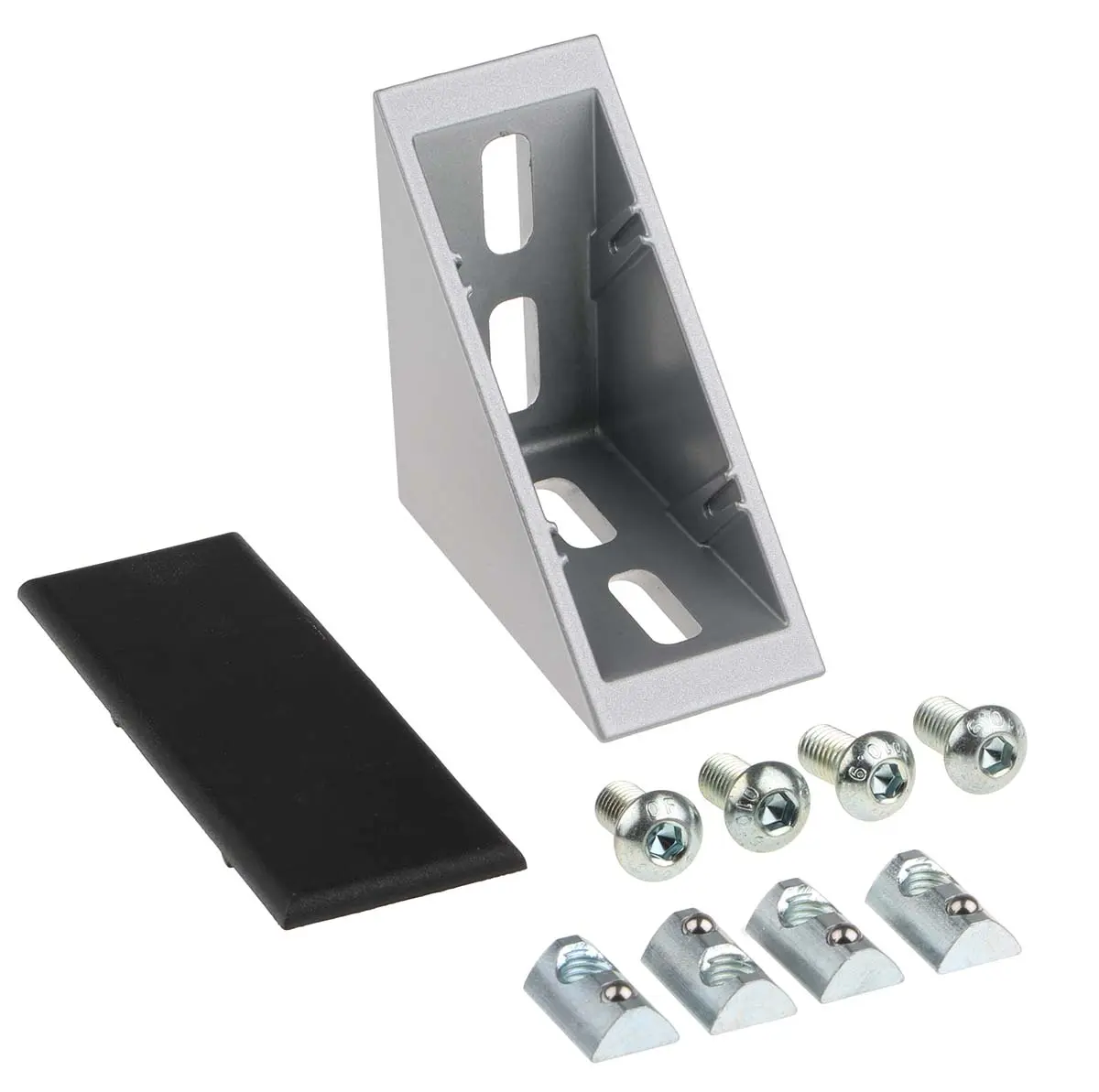 Produktfoto 1 von RS PRO Verbindungskomponente, Winkel-Halterung, Steckverbinderhalterung und Gelenk für 8 mm 40 mm passend für 8 mm
