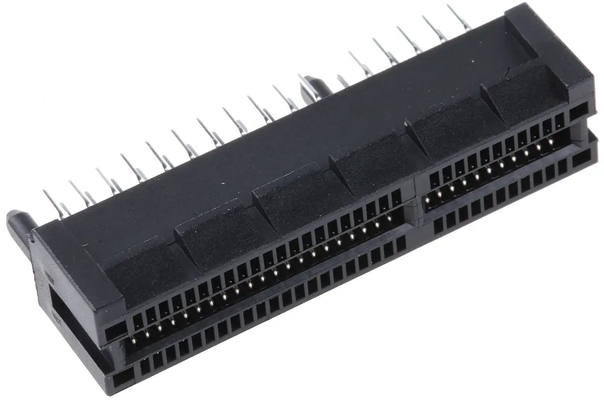 Samtec Serie PCIe Kantensteckverbinder Buchse, 1 mm, 64-polig, 2-reihig, Gerade, Durchsteckmontage Lot