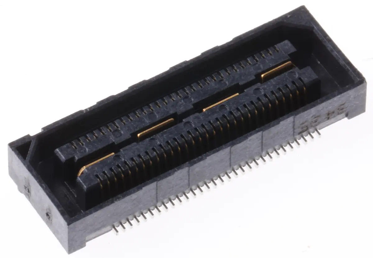 Produktfoto 1 von Samtec QSH Leiterplattenbuchse Gerade Oberfläche 60-polig / 2-reihig, Raster 0.5 mm Lot