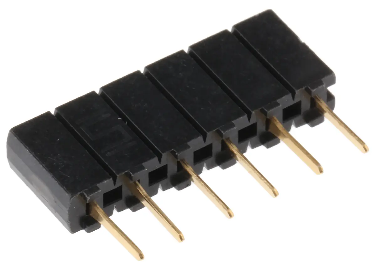 Samtec SSA Leiterplattenbuchse Gerade Durchsteckmontage 6-polig / 1-reihig, Raster 2.54 mm Lot