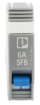 Produktfoto 1 von Phoenix Contact CB TM1 6A SFB P Thermischer Schutzschalter, 1-polig, TRABTECH Basis, 6A, Thermomagnetisch